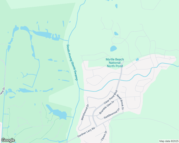 map of restaurants, bars, coffee shops, grocery stores, and more near 6215 Chadderton Circle in Myrtle Beach
