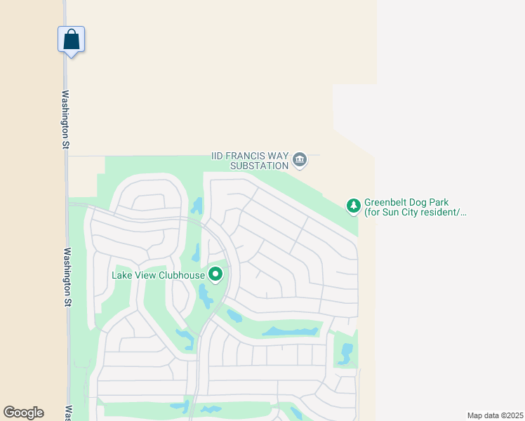 map of restaurants, bars, coffee shops, grocery stores, and more near 78687 Stansbury Court in Palm Desert