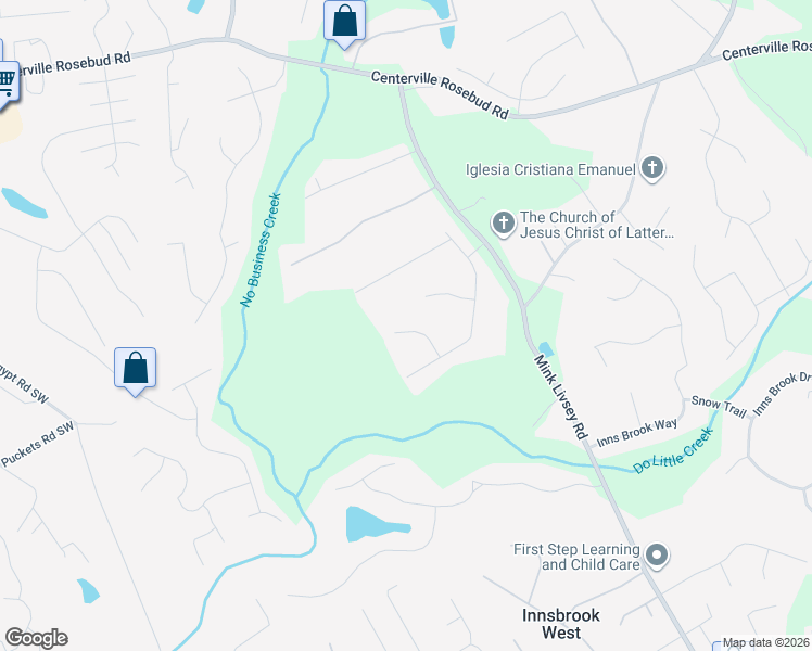 map of restaurants, bars, coffee shops, grocery stores, and more near 3960 Windy Shore Drive in Snellville