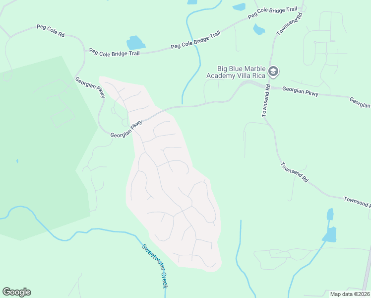 map of restaurants, bars, coffee shops, grocery stores, and more near 159 Richmond Way in Villa Rica