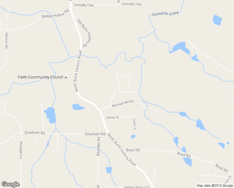 map of restaurants, bars, coffee shops, grocery stores, and more near 375 North Hickory Lane in Douglasville