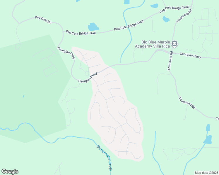 map of restaurants, bars, coffee shops, grocery stores, and more near 69 Richmond Way in Villa Rica