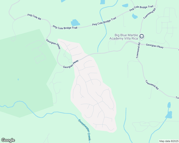 map of restaurants, bars, coffee shops, grocery stores, and more near 81 Richmond Way in Villa Rica