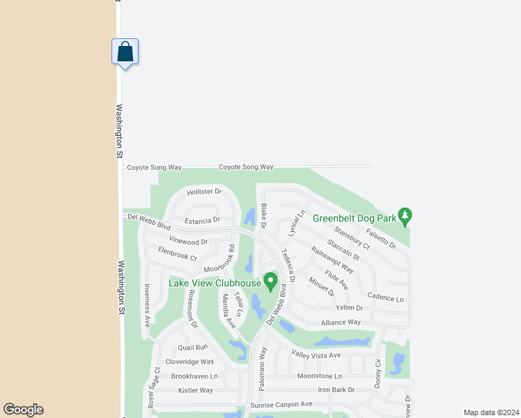 map of restaurants, bars, coffee shops, grocery stores, and more near 34851 Blake Drive in Palm Desert