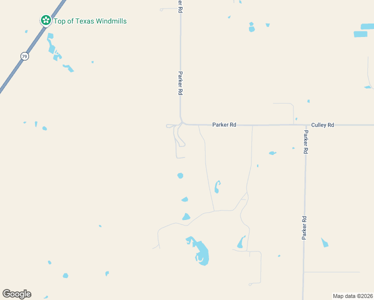 map of restaurants, bars, coffee shops, grocery stores, and more near 1100 Parker Road in Wichita Falls