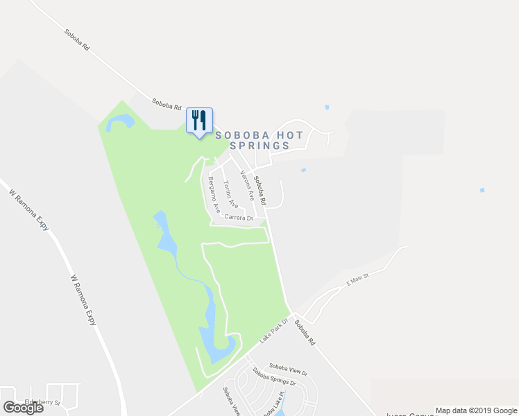 map of restaurants, bars, coffee shops, grocery stores, and more near 737 Verona Avenue in San Jacinto