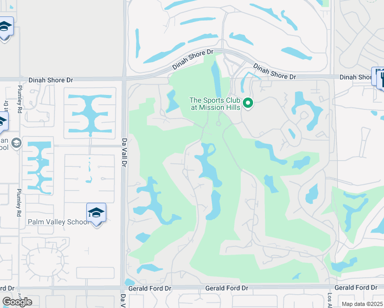 map of restaurants, bars, coffee shops, grocery stores, and more near 34670 Mission Hills Drive in Rancho Mirage