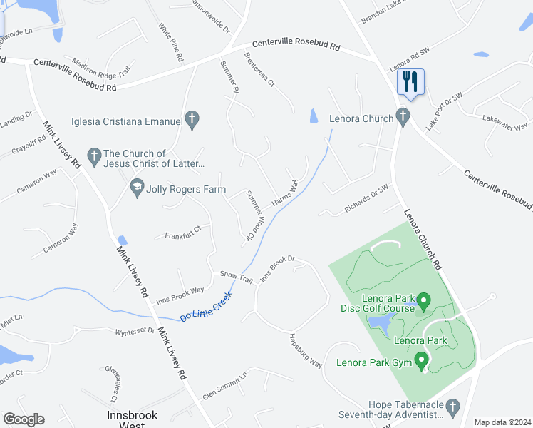 map of restaurants, bars, coffee shops, grocery stores, and more near 3231 Summer Wood Circle in Snellville