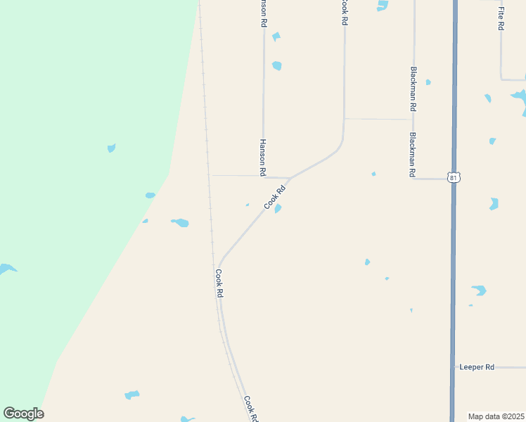 map of restaurants, bars, coffee shops, grocery stores, and more near Cook Road in Ringgold