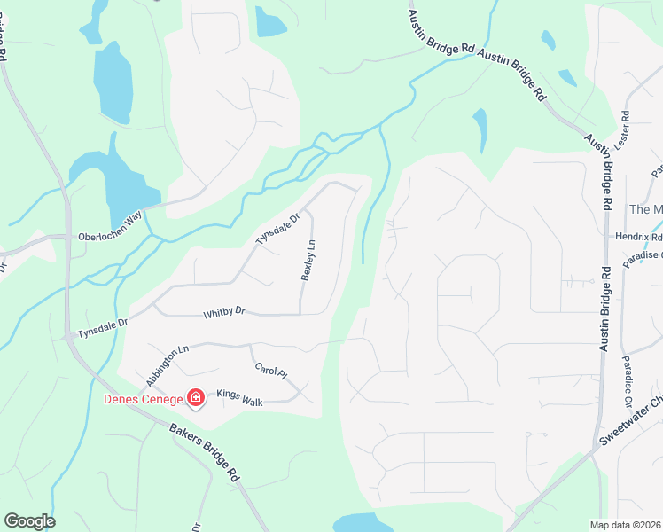 map of restaurants, bars, coffee shops, grocery stores, and more near 665 Whitby Drive in Douglasville
