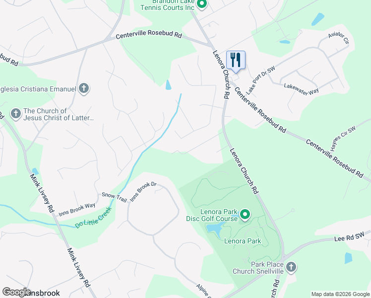 map of restaurants, bars, coffee shops, grocery stores, and more near 3257 Richards Drive Southwest in Snellville