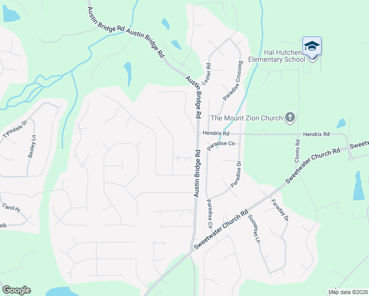 map of restaurants, bars, coffee shops, grocery stores, and more near 138 Wynthorpe Way in Douglasville