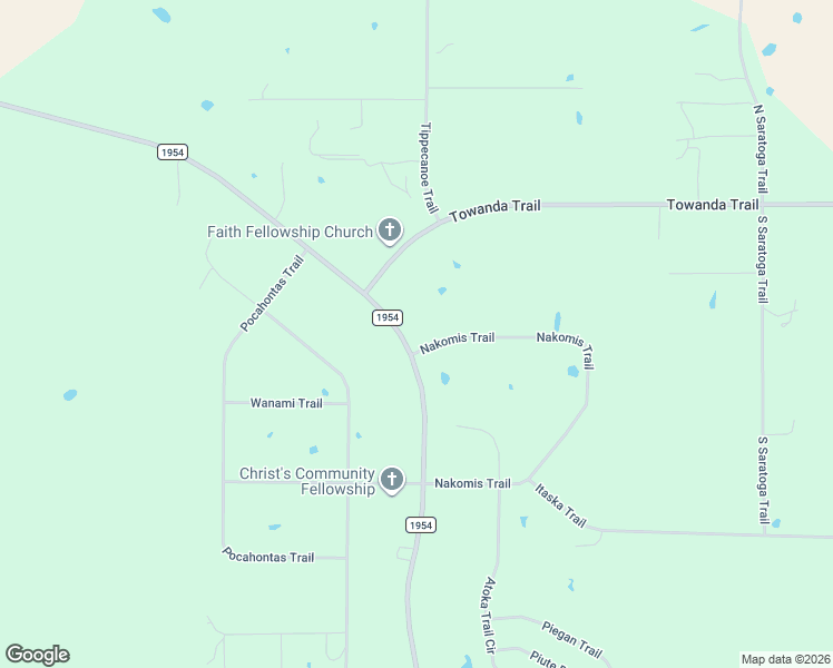 map of restaurants, bars, coffee shops, grocery stores, and more near 5976 Farm to Market Road 1954 in Wichita Falls