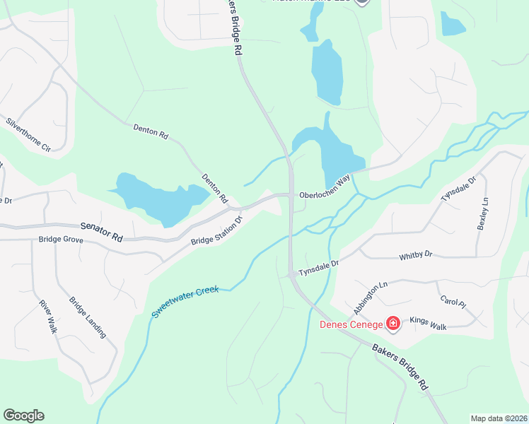 map of restaurants, bars, coffee shops, grocery stores, and more near 1380 Senator Road in Douglasville