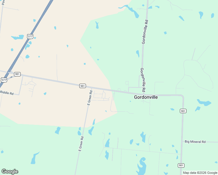 map of restaurants, bars, coffee shops, grocery stores, and more near 17654 Farm to Market Road 901 in Gordonville