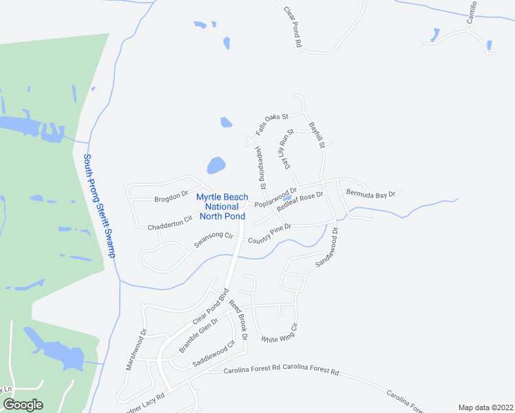 map of restaurants, bars, coffee shops, grocery stores, and more near 5505 Redleaf Rose Drive in Myrtle Beach