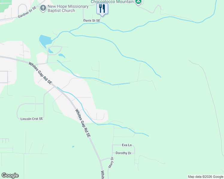map of restaurants, bars, coffee shops, grocery stores, and more near 1475 Rochester Road Southeast in Jacksonville