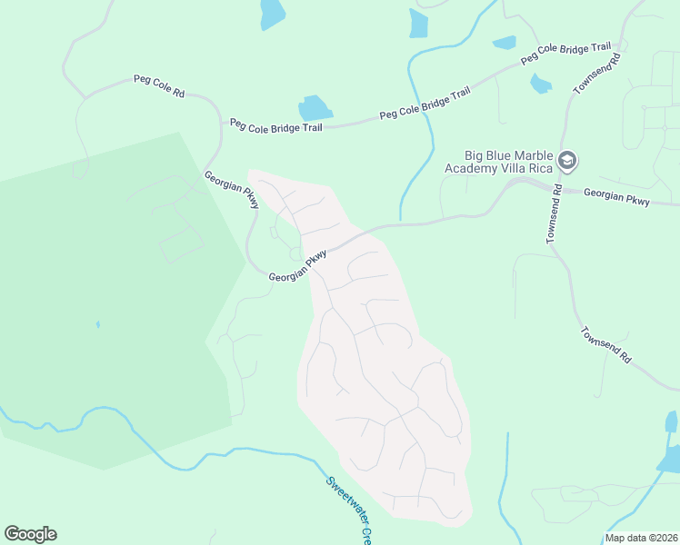 map of restaurants, bars, coffee shops, grocery stores, and more near 35 Dorchester Way in Villa Rica