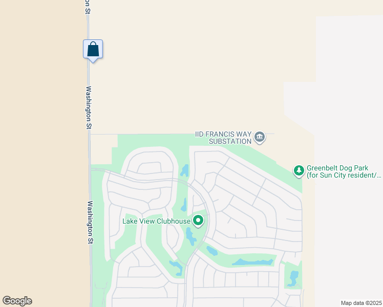 map of restaurants, bars, coffee shops, grocery stores, and more near 34761 Blake Drive in Palm Desert