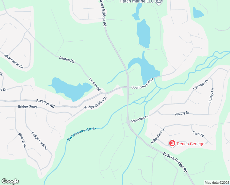 map of restaurants, bars, coffee shops, grocery stores, and more near 1380 Senator Road in Douglasville