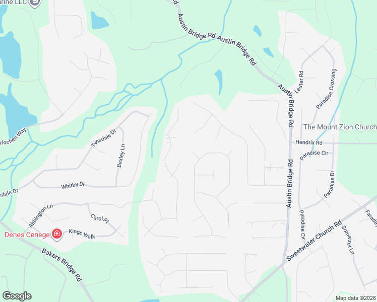 map of restaurants, bars, coffee shops, grocery stores, and more near 61 Mulberry Place in Douglasville