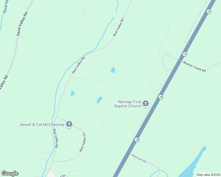 map of restaurants, bars, coffee shops, grocery stores, and more near 253 Taylor Road in Remlap