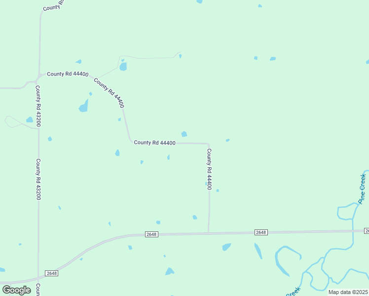 map of restaurants, bars, coffee shops, grocery stores, and more near 44400 County Road 44400 in Powderly