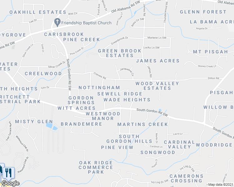 map of restaurants, bars, coffee shops, grocery stores, and more near 6389 Grafton Drive in Austell
