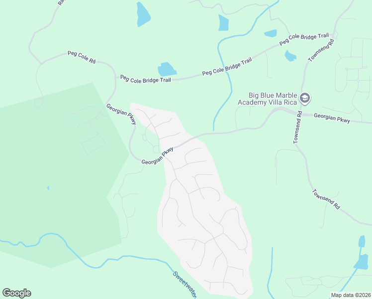 map of restaurants, bars, coffee shops, grocery stores, and more near 65 Dorchester Way in Villa Rica