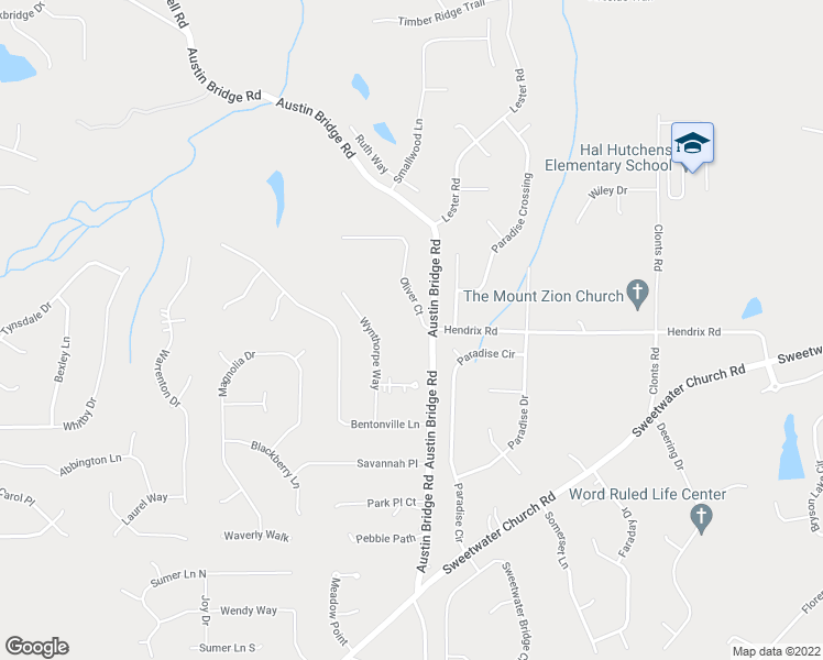 map of restaurants, bars, coffee shops, grocery stores, and more near 21 Oliver Court in Douglasville