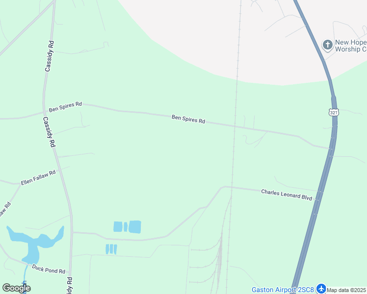 map of restaurants, bars, coffee shops, grocery stores, and more near 335 Ben Spires Road in Gaston