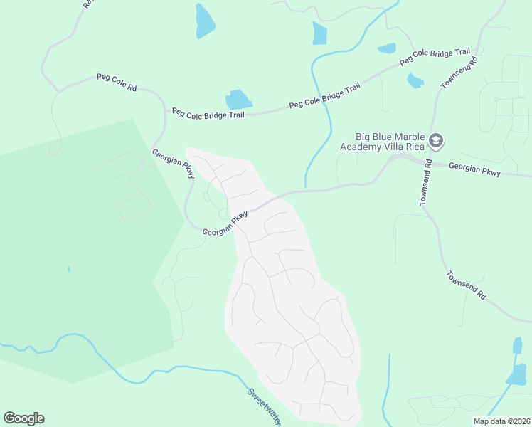 map of restaurants, bars, coffee shops, grocery stores, and more near 65 Dorchester Way in Villa Rica