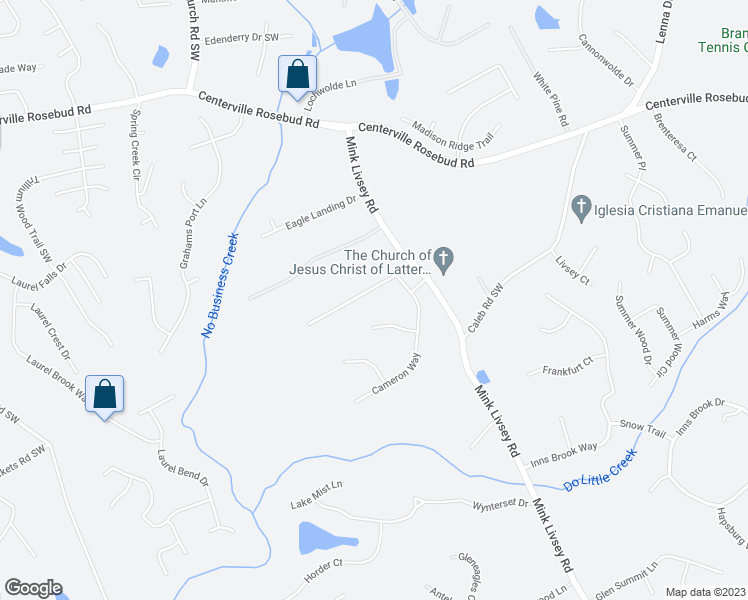 map of restaurants, bars, coffee shops, grocery stores, and more near 4091 Camaron Way in Snellville