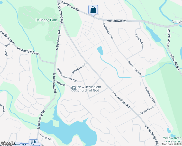 map of restaurants, bars, coffee shops, grocery stores, and more near 3038 Skidaway Court Southwest in Stone Mountain