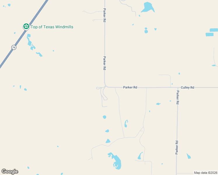 map of restaurants, bars, coffee shops, grocery stores, and more near 1100 Parker Road in Wichita Falls