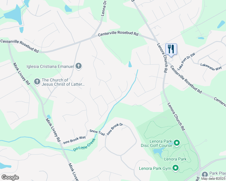 map of restaurants, bars, coffee shops, grocery stores, and more near 4141 Summer Place in Snellville