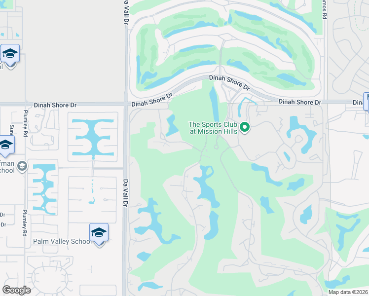 map of restaurants, bars, coffee shops, grocery stores, and more near 643 Hospitality Drive in Rancho Mirage