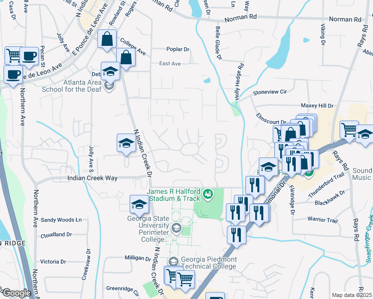 751 North Indian Creek Drive, Clarkston GA Walk Score