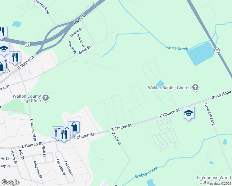 map of restaurants, bars, coffee shops, grocery stores, and more near in Monroe