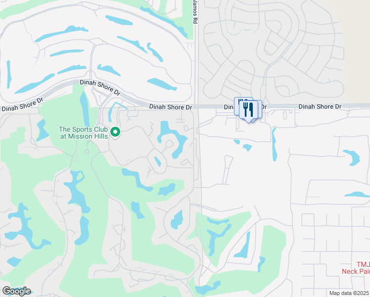 map of restaurants, bars, coffee shops, grocery stores, and more near 475 Sunningdale Drive in Rancho Mirage
