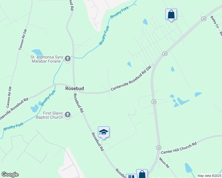 map of restaurants, bars, coffee shops, grocery stores, and more near Manor Way in Walton County