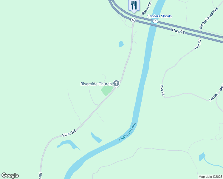 map of restaurants, bars, coffee shops, grocery stores, and more near 188 Sardis Cemetery Road in Cordova