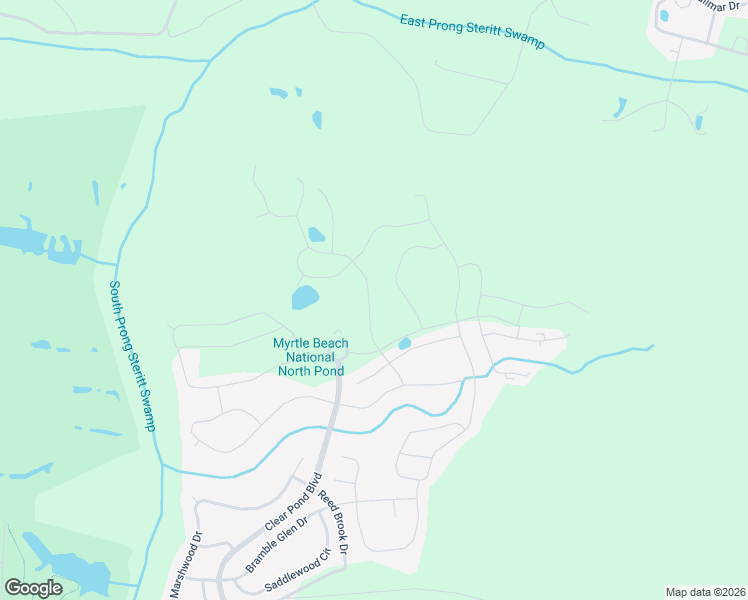 map of restaurants, bars, coffee shops, grocery stores, and more near 2990 Clear Pond Boulevard in Conway