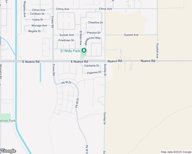 map of restaurants, bars, coffee shops, grocery stores, and more near 1503 Chavez Circle in Perris