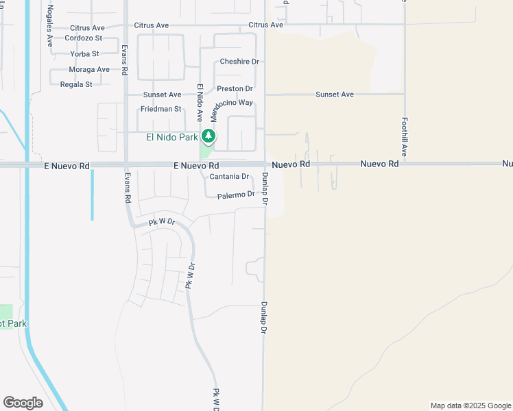 map of restaurants, bars, coffee shops, grocery stores, and more near 1503 Chavez Circle in Perris