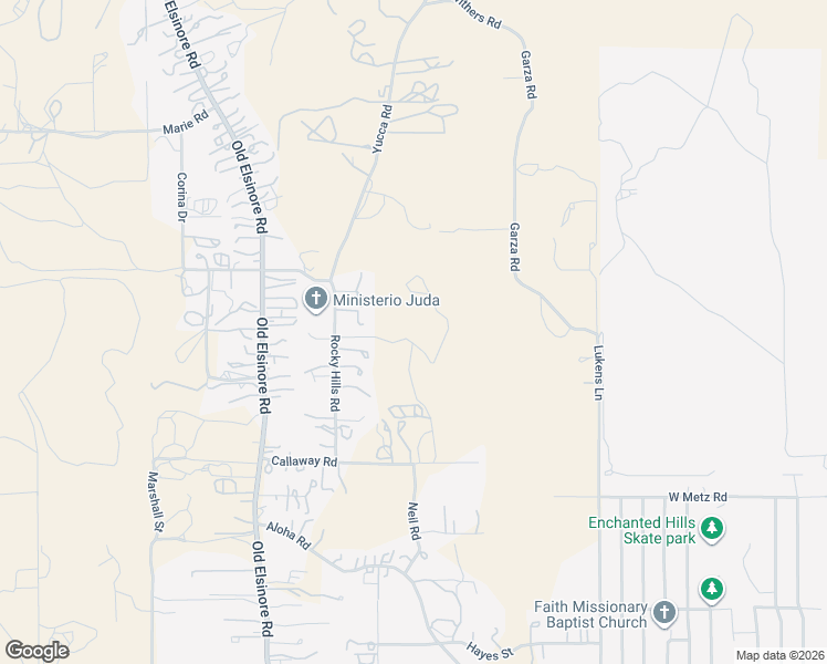 map of restaurants, bars, coffee shops, grocery stores, and more near 22169 Rocky Hills Road in Perris