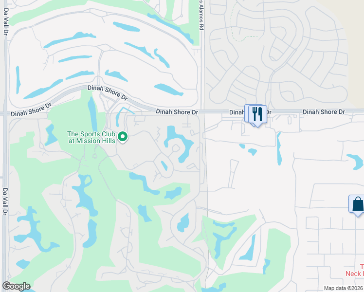 map of restaurants, bars, coffee shops, grocery stores, and more near 13 Wimbledon Circle in Rancho Mirage
