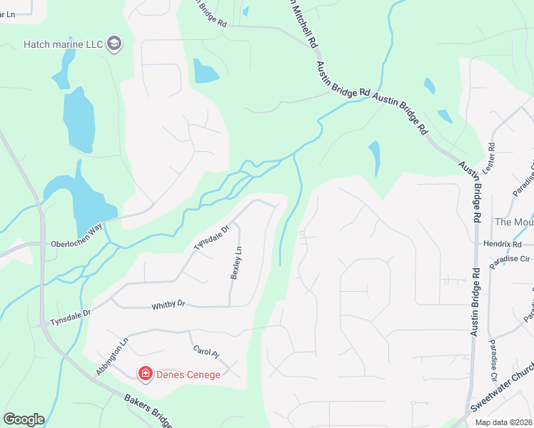 map of restaurants, bars, coffee shops, grocery stores, and more near 910 Whitby Drive in Douglasville