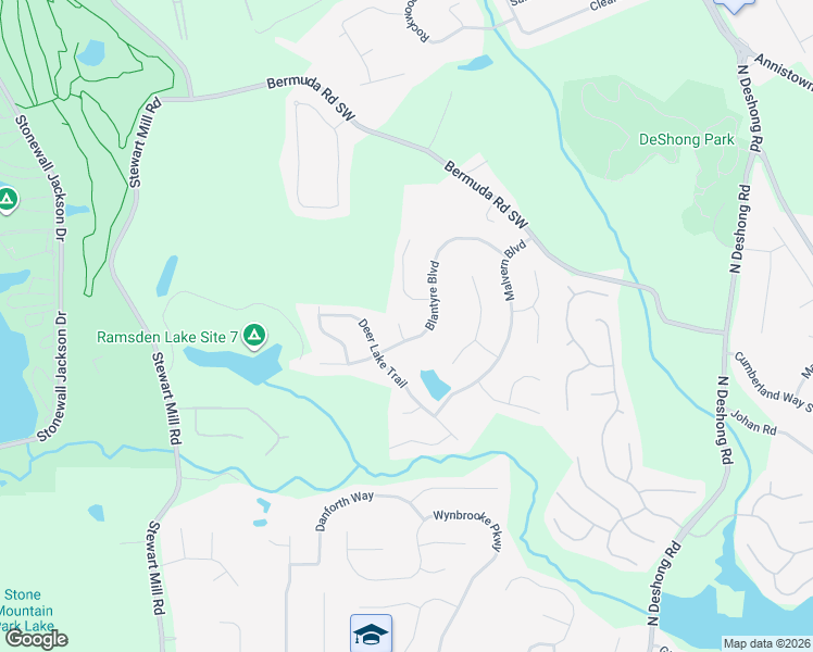 map of restaurants, bars, coffee shops, grocery stores, and more near 760 Brooks Circle in Stone Mountain