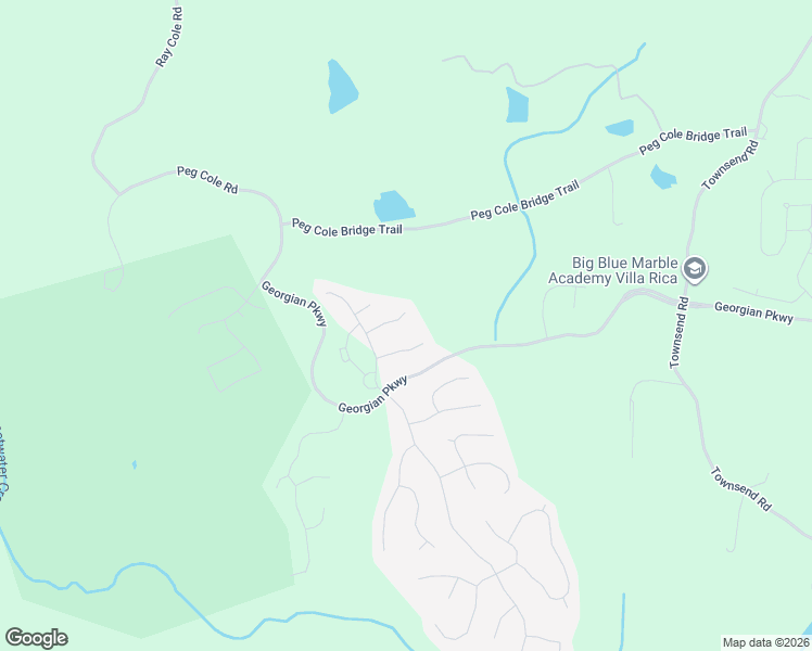 map of restaurants, bars, coffee shops, grocery stores, and more near 86 Dunston Way in Villa Rica